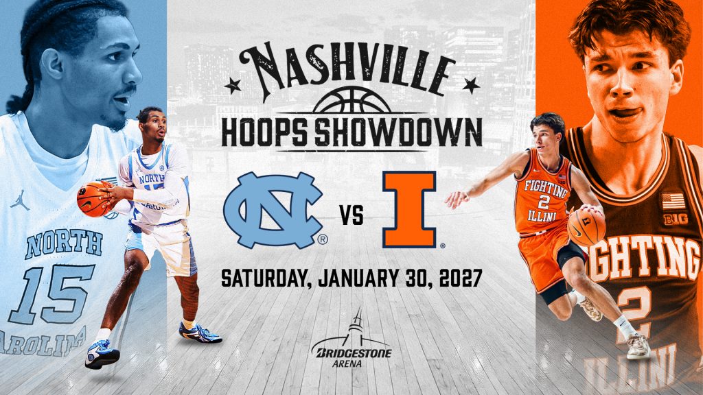 North Carolina, Illinois Renew Rivalry at 2027 Nashville Hoops Showdown